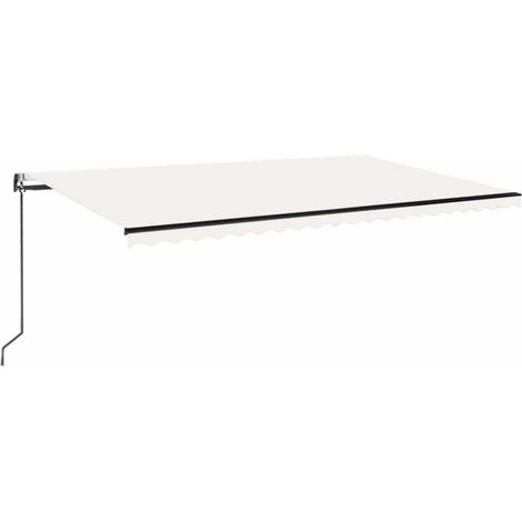 Maison Exclusive - Tenda Automatica con Sensore Vento e LED 500x350 cm Crema (1/5)
