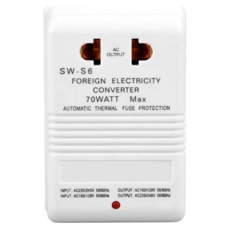PA Convertisseur 70 W 110 V/120 V vers 220 V/240 V, adaptateur/inverseur (1/4)