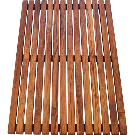 Asinox TEK4A5080 Doccia Legno Marrone Grigliato 80 x 50 x 4 cm