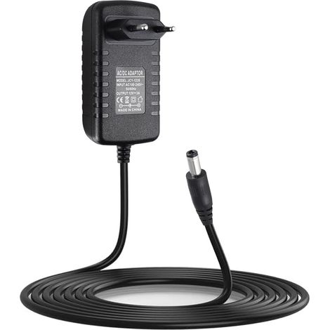 Transformateur Alimentation Universelle DC 12V 3A, 36W Adaptateur AC 100-240V 50/60HZ Universal Adapter 3000mA Max Chargeur Jack 5,5 x 2,5 mm Transformateur pour l'électronique Domestique, Noir (1/5)