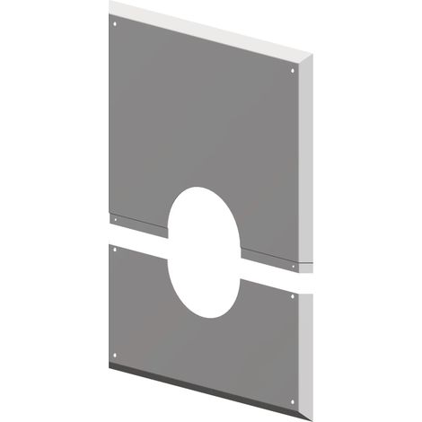 ATEC Rosone a muro chiuso DN 60/100 2 pezzi 280x340mm, 0428