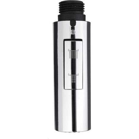 Douchette pour robinet de cuisine, 2 modes de fonctionnement. ABS de haute qualité, finition brossée multicouche, installation facile, garantie à vie. Forme cylindrique. (1/5)