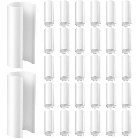 Clips de serre, 32pcs 3/4 pouces Clips de jardin, pinces serre en plastique pour tuyaux en PVC, couvertures en rangée, couverture piscine, abris protection des oiseaux, attaches sécurisées (1/5)