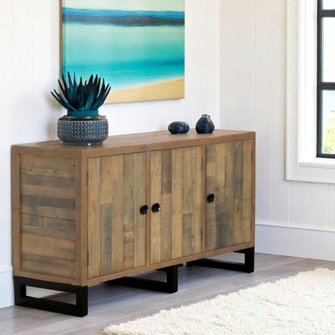Buffet en bois recyclé 3 portes BRISBANE (1/5)