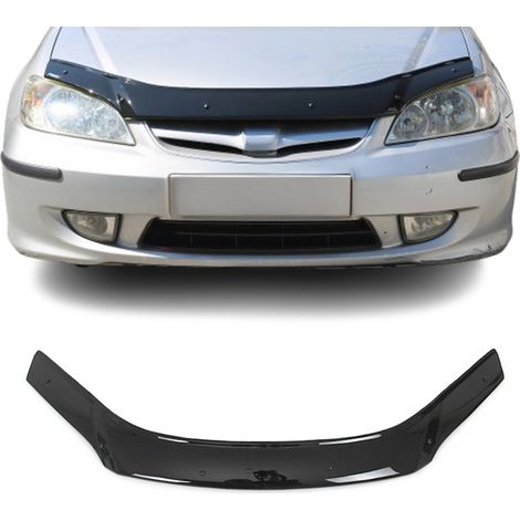 Deflecteurs d'air Capot de Voiture pour Honda Civic 2002-2006 Acrylique Noir (1/5)