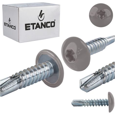 Tornillos autorroscantes GT3 PH 4,8x22mm RAL 9007 (1/5)