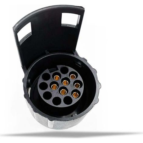 7 Polig auf 13 Polig Anhänger Adapter, Anhängerstecker Adapter, 12V Wasserdichter Elektrischer Adapter Stecker Steckdosen Konverter, für Wohnwagen RV Boot PKW LKW (1/4)