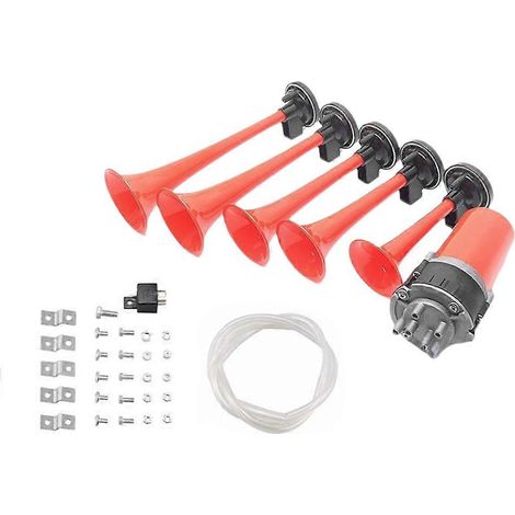 Klaxon musical universel 12 V 125 dB pour voiture, camion ou bateau. (1/5)