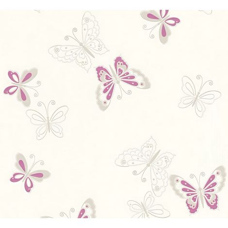 Papier peint à paillettes Profhome 347651 papier peint intissé lisse avec des motifs animaux mat pourpre argent 5,33 m2 (1/3)