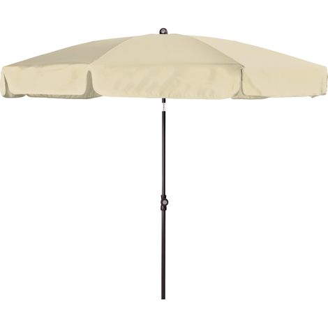 Doppler Mittelstockschirm "Sunline Neo" Ø200 cm, natur, Bezug aus 100% Polyester, Gestell aus Stahl, Gewicht 3,4 kg (1/5)
