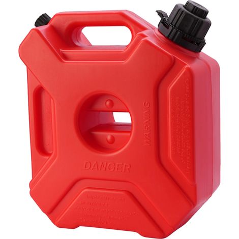 Jerry Can 5L / 1.32 Gallon Oil Drum Portable Motorbike Fuel Petrol Diesel Gasoline Storage Tank for for SUV ATV Vehicles Water Container