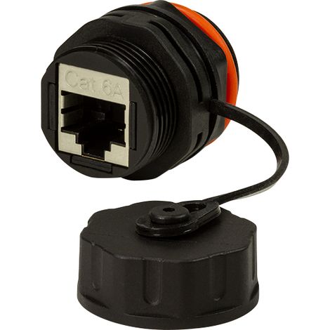 Presa industriale schermata a 2 vie RJ45 Cat.6A LogiLink IP68