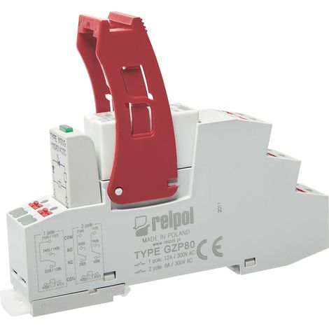 Relé de interfaz de inserción 2P, 8A, 24 V CC PI84-024DC-M41G-PS-2012