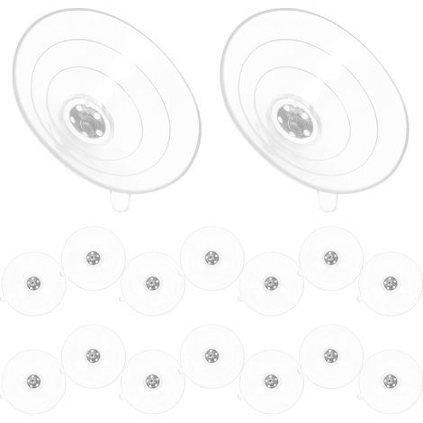 Lot de 20 Ventouses Transparentes à Vis en Pvc M59 63, Petites Ventouses Robustes pour Verre, Fixation Stable et Réutilisable, pour Décoration et Organisation Maison (1/5)