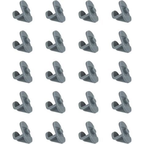 FENOPLASTICALot de 20 clips génériques pour étagère de réfrigérateur pour améliorer l'espace de rangement de la cuisine, accessoires de réfrigérateur commerciaux (1/4)