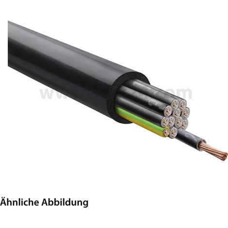 Stexoflex 1000 Black Y 12G1mm² 0,6/1kV AD 12,8mm Nennspannung Uo/U 600V/1000V - 1 Meter