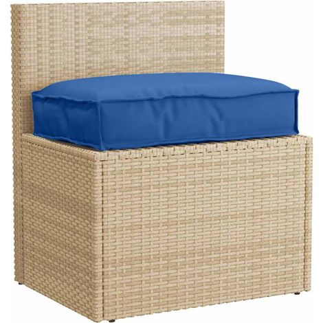 Coussin Bleu royal 60 x 40 x 8 cm Tissu Oxford