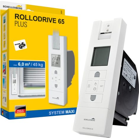 Rollodrive 65 Plus Enrouleur de sangle électrique pour volet roulant, Force de traction 45 Kg, jusqu'à 6 m², pour sangle de 23 mm (1/5)
