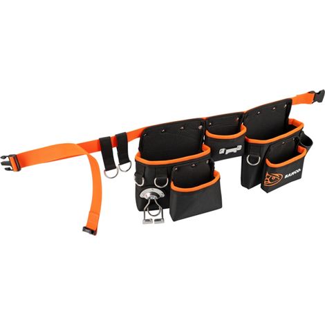 Bahco Werkzeuggürtel mit drei Taschen mit 4 Sicherungsringen zur Befestigung an Sicherungsleinen 100 mm x 280 mm x 630 mm (1/5)