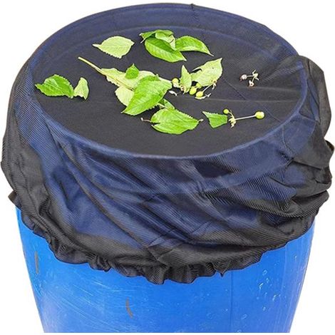 Tissu filtrant pour conteneurs de collecte, housse de protection, moustiquaire pour réservoir d'eau, housse élastique, moustiquaire et filet anti-animaux pour récupérateurs d'eau de pluie, diamètre (1/5)