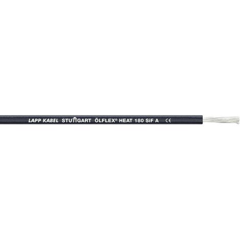 LAPP 1249520/100 Hochtemperaturader ÖLFLEX® HEAT 180 SiF A 1 x 0.25 mm² Schwarz 100 m