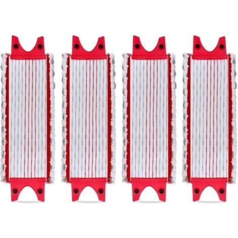 4PCS Replacement Microfibre Pad Lavette pour Vileda UltraMax, UltraMax Plus et Easy Wring UltraMax Carlin.Balai Serpillère Lingette