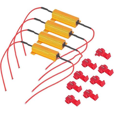 4 LED témoin 50W 6 vitesses de clignotement, relais, résistance de charge, ampoules, ballast-Golden