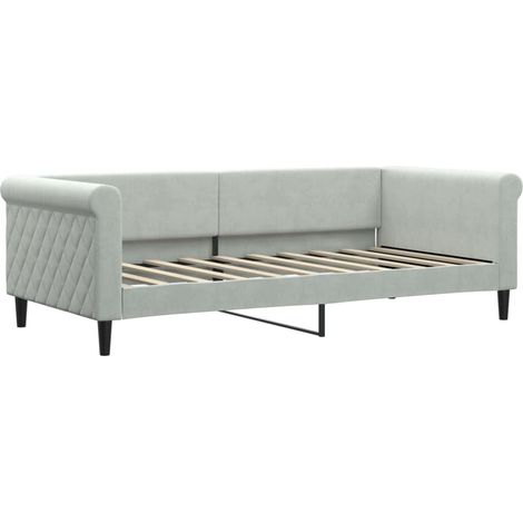 Maison Exclusive - Letto da Giorno Grigio Chiaro 90x190 cm in Velluto (1/5)