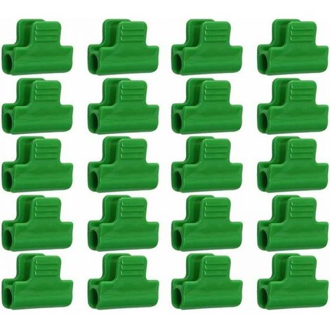 Greenhouse Film Clips, 20 Pack Plastic Laminate Clips, 11mm Diameter Shelter Banners Frames Row Covers Clips (1/5)