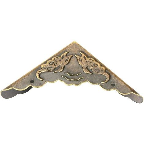 12pcs Protecteur de Décor de Coin Vintage Protecteur Décoratif d'Angle en Fer pour Bordure de Bote en Bois (1/5)