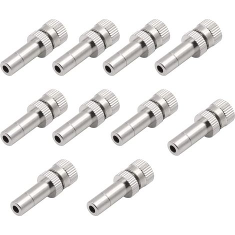 Lot de 10 buses de brumisation de 6 mm à connexion rapide pour le jardinage - 0,3 mm