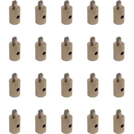 20 x Vis d'embout de câble de frein moto, embout de câble d'accélérateur sans soudure - Accessoires métalliques pour auto, moto, vélo (1/4)