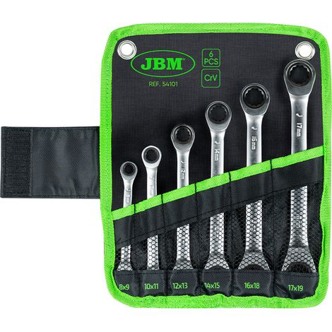 JBM54101 Jeu de 6 clés à cliquet