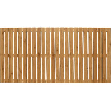 Caillebotis de bagnoire Bambou Tapis de Bain Caillebotis pour la Douche Salle de Bain, Piscine, Sauna avec Pieds antidérapants antiglisse Sécurité Bambou 100x50x2,3cm Bois (1/5)
