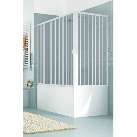 Pinto - Box Vasca 70X170 Angolare A Soffietto - Altezza 150 Cm - Modello: Nadia