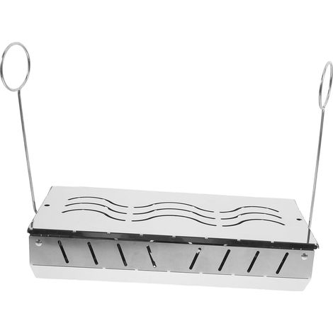 Caixa en acier inoxydable pour fumoir à copeaux de bois, couvercle inclus, pour viande et poisson (1/5)