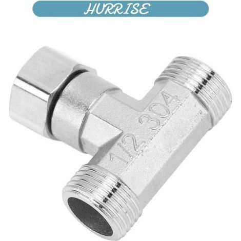 Sonew Raccord de tuyau Connecteur De Tuyau En Acier Inoxydable 304 G1/2 Pour L'eau Et quincaillerie Filetage femelle central (1/5)