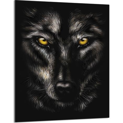 Glasschneidebrett 40x52 Wolf (1/5)
