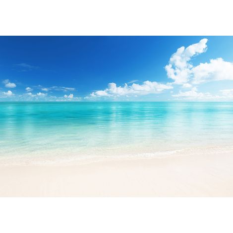 Papier peint panoramique The Beach DD118868 Designwalls Vert Papier 366 x 254 cm (8 pièces) - 366 x 254 cm (8 pièces) (1/3)