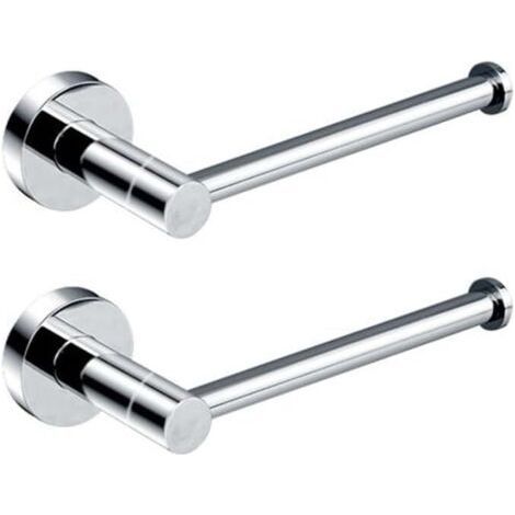Towel bar, soap dish, robe hook, wall mounted toilet roll holder, towel ring, set of 2. (1/5)