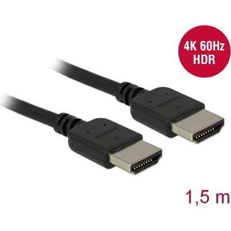 Delock Cable HDMI Premium 4K 60 Hz 1,5 m