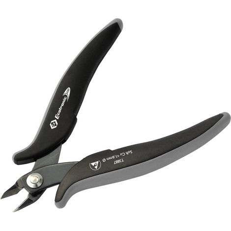 C.K Ecotronic T3887 ESD Tronchesino di precisione per elettronica senza sfaccettature 136 mm (1/2)