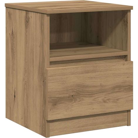 Maison Exclusive - Comodino Rovere Artigianale 40x40x50 cm in Legno Multistrato