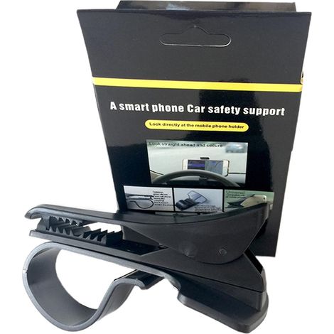 Clip-Grip Handyhalterung fürs Auto, 360° drehbare Handyhalterung fürs Armaturenbrett, multifunktionale Handyhalterung