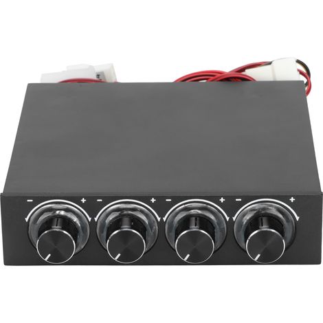 Multifunktionaler, geräuschreduzierender Lüfterregler mit Pulsweitenmodulation (PWM), 5 V–12 V (1/5)