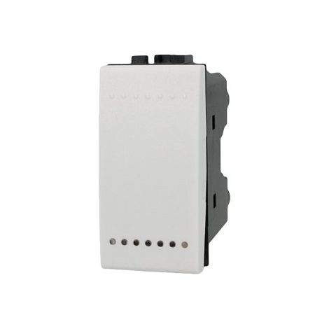 Pulsante NO 1P 16A Bianco Compatibile con BTicino Living SD40005B (1/3)