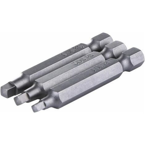 3 embouts de tournevis magnétiques pour vis à tête carrée, 50 mm, Divers accessoire de portail (1/4)