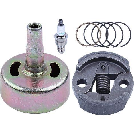 Adefol Kit piston et pignon tambour d'embrayage 9 dents 35mm pour moteur Honda GX25 25cc 4 temps pour coupe-bordures (1/5)