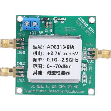 Logarithmisches Detektorrelais (0,1 GHz bis 2,5 GHz), digitales HF-Logarithmusmodul, 5 V DC (1/4)