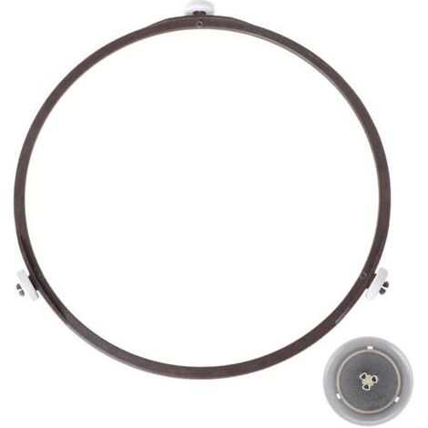 Support plateau tournant universel de 22cm,Anneau Rotatif Micro-ondes de Plateau Tournant pour Universel Support en Verre 22cm Diamètre (Brun) (1/5)